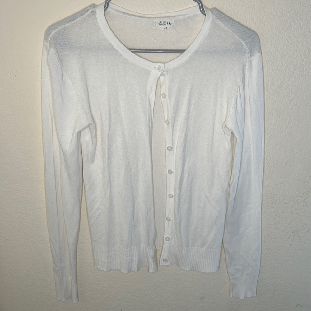 Girls White Sweater